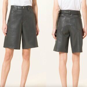 NWT Agolde Low Rise Recycled Leather Shorts